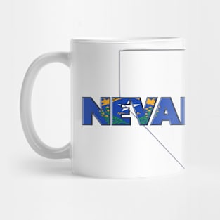 Nevada Colored State Letters Mug